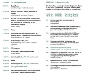 2024 Programm 17. Fachtagung TSG