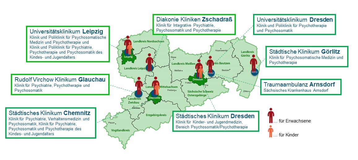 Traumaambulanzen in Sachsen